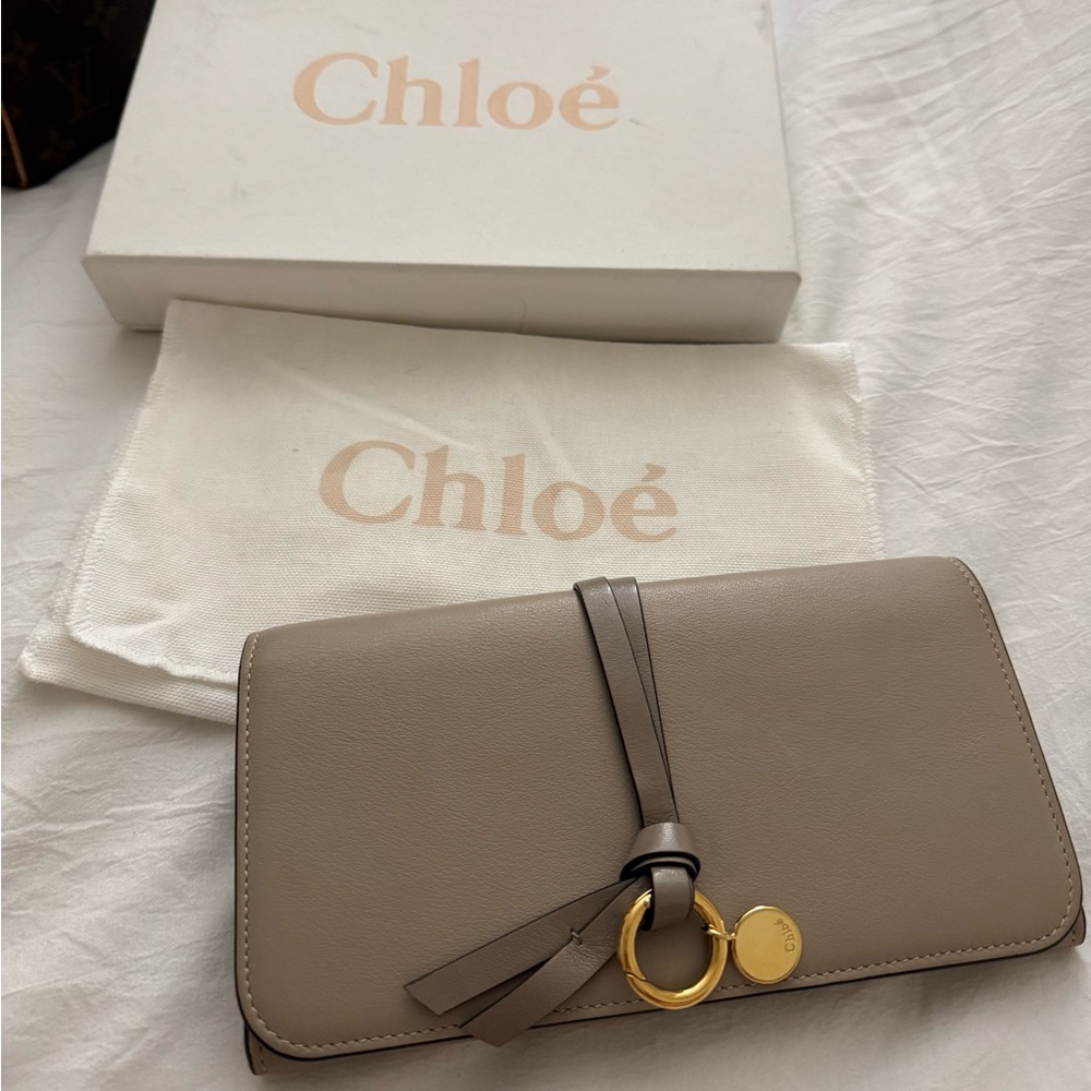 Chloé Beige Long Wallet